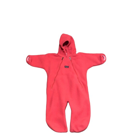 Patagonia synchilla fleece infant bunting suit 6m